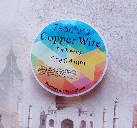 Fio Copper Wire - 0,4 mm - Rose Claro - 9 Metros