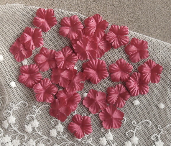 Flor em Cetim - 30 Unidades - Pink