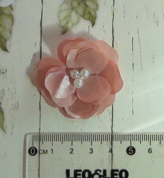 Flor em Cetim - Rose Terra - 05 un