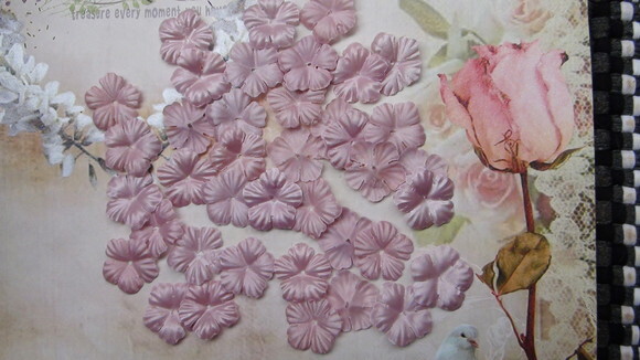 Flor em Cetim -rosa Queimado - 30 Unidades.