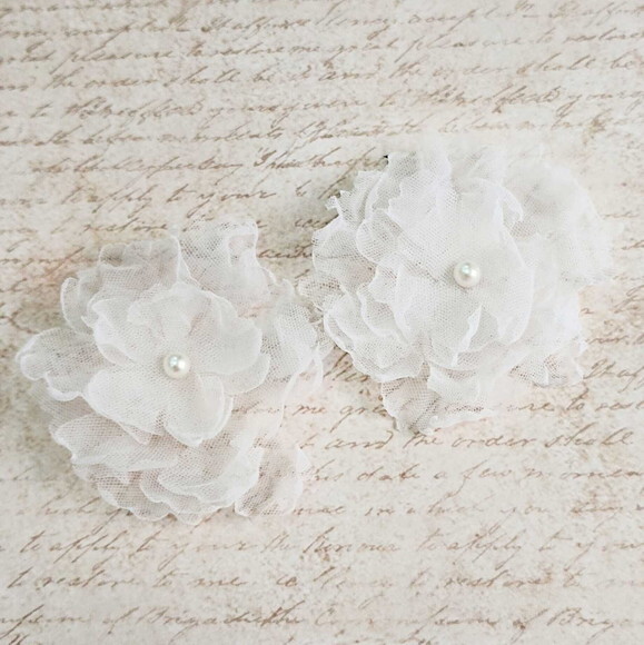 Flor em Organza 3d - 60 un
