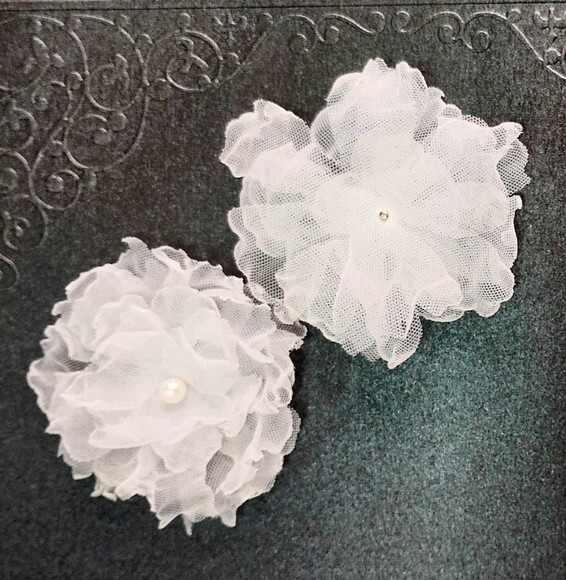 Flor em Organza 3d - 60 un