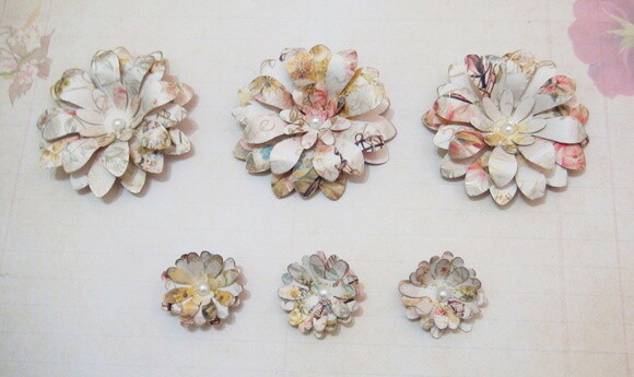 Flor Margarida - Scrapbooking