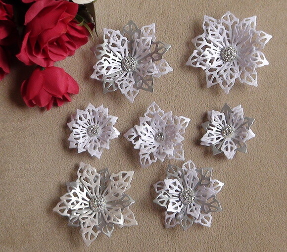 Flor para Scrap - 7 Unidades.