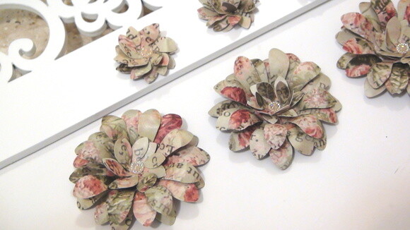 Flor para Scrapbooking - 06 Un.