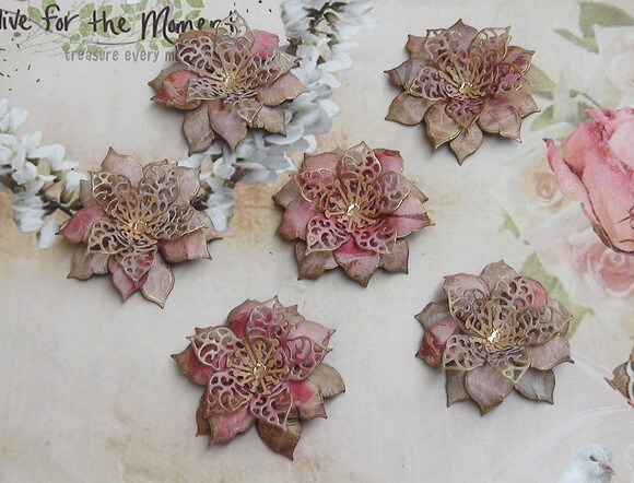 Flor para Scrapbooking - 06 un