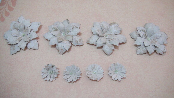 Flor para Scrapbooking - 08 un