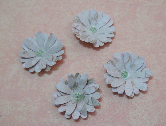 Flor para Scrapbooking - 08 un