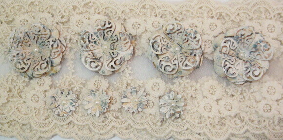 Flor para Scrapbooking - 08 un