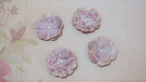 Flor para Scrapbooking - 08 un