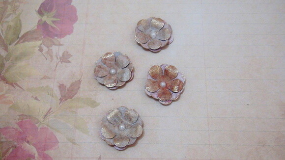 Flor para Scrapbooking - 08 un