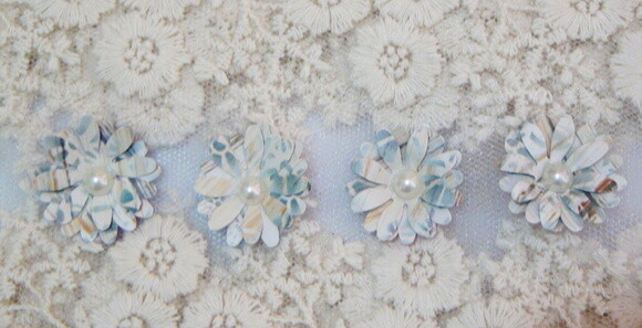 Flor para Scrapbooking - 08 un