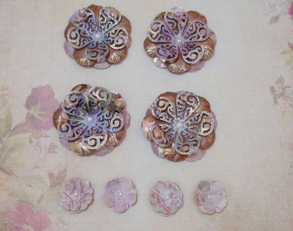 Flor para Scrapbooking - 08 un