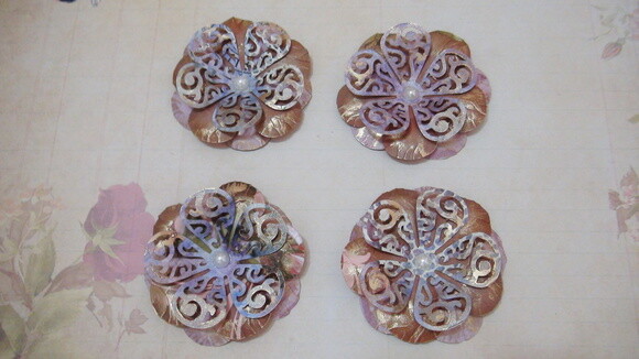 Flor para Scrapbooking - 08 un