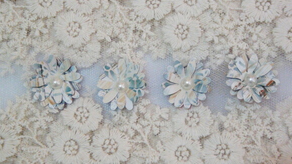 Flor para Scrapbooking - 08 un