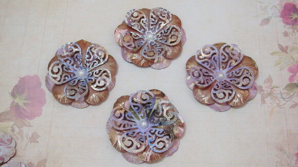 Flor para Scrapbooking - 08 un