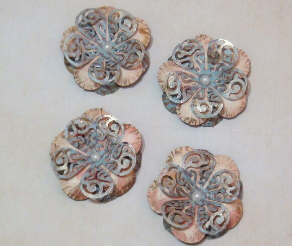 Flor para Scrapbooking - 08 un