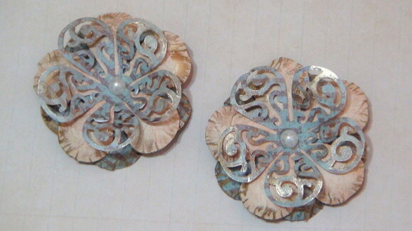Flor para Scrapbooking - 08 un