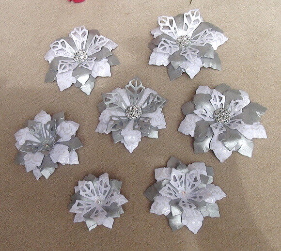 Flor para Scrapbooking - 7 Unidades.