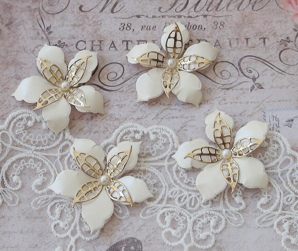 Flor para Scrapbooking 3d - 04 Un.