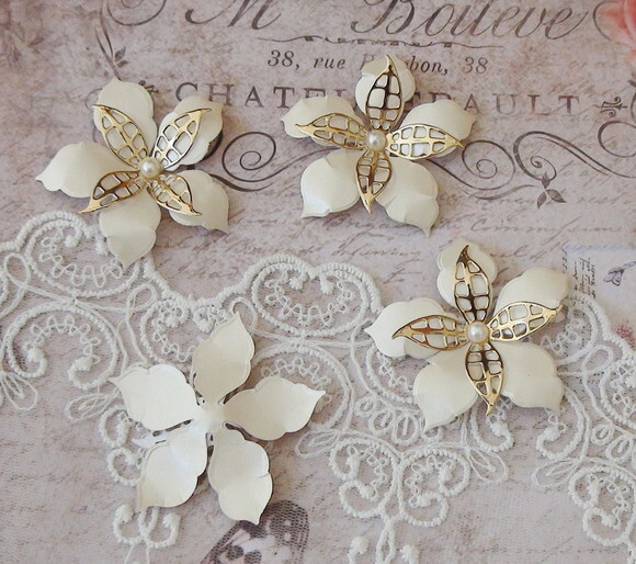 Flor para Scrapbooking 3d - 04 Un.