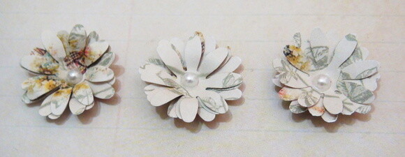 Flor para Scrapbooking Flor de Papel - 06 un