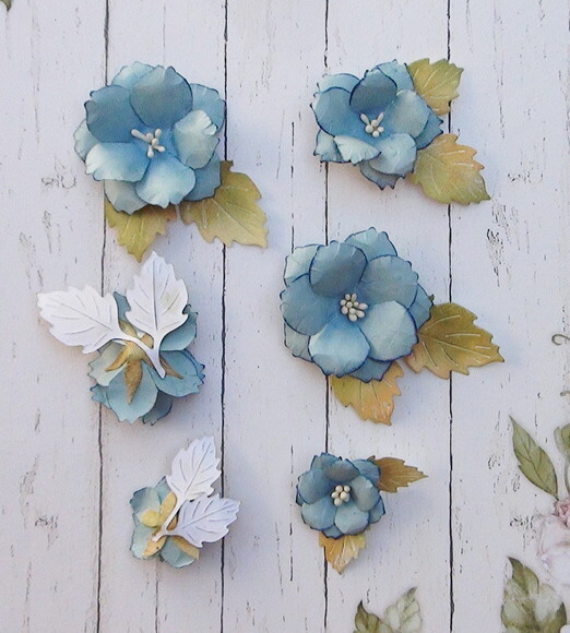Flores Artesanais em Papel - 6 un