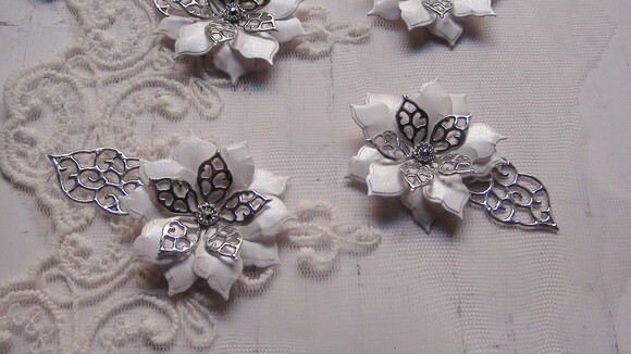 Flores e Folhas em 3d - 08 un