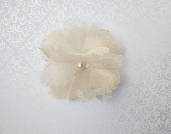 Flores em Organza 3d - 30 un