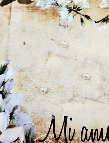 Flores em Organza 3d - 60 un