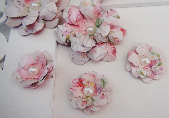 Flores para Scrapbooking - 06 Un.