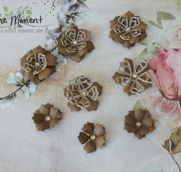 Flores para Scrapbooking - 08 un
