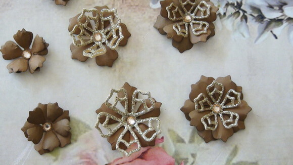 Flores para Scrapbooking - 08 un
