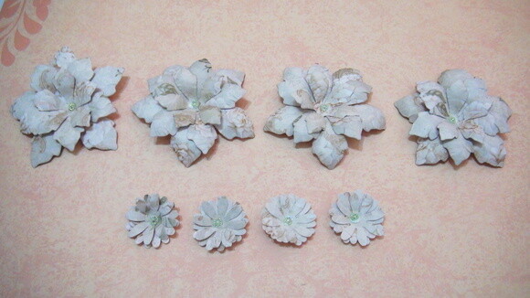 Flores para Scrapbooking - 08 Un.