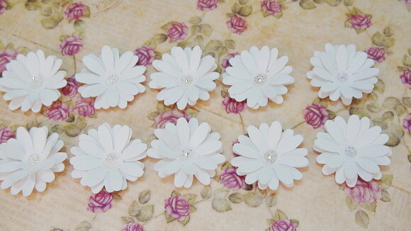 Flores para Scrapbooking - 10 un
