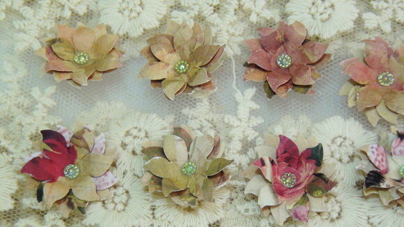Flores para Scrapbooking - 10 Flores.