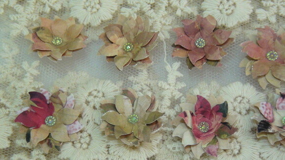 Flores para Scrapbooking - 10 Flores.