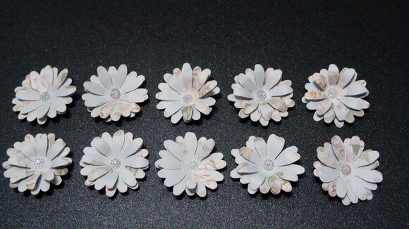 Flores para Scrapbooking - 10 Un.
