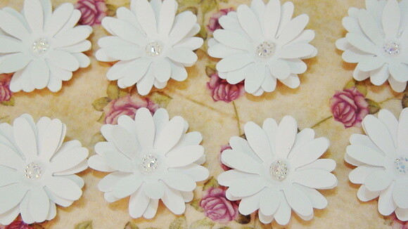 Flores para Scrapbooking - 10 un