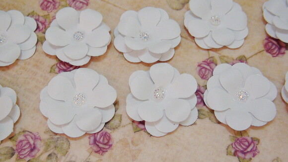 Flores para Scrapbooking - 10 un