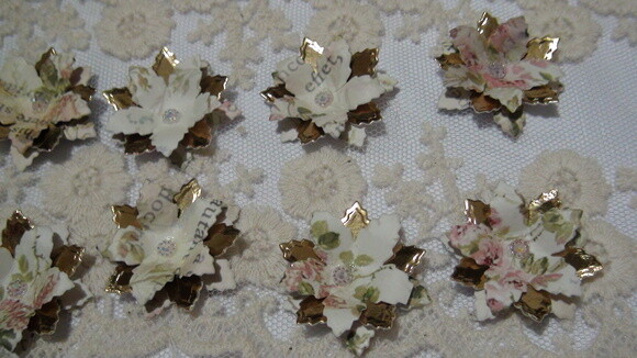 Flores para Scrapbooking - 10 Un.