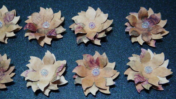 Flores para Scrapbooking - 10 Un.