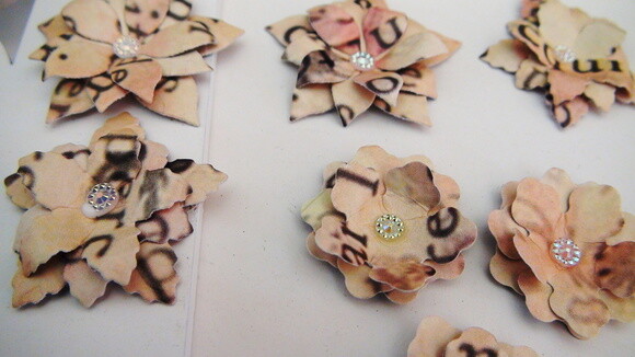 Flores para Scrapbooking - Modelo 10