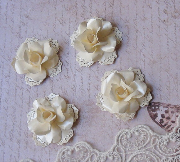 Flores para Scrapbooking 3d- 5,0 cm -04 Un.