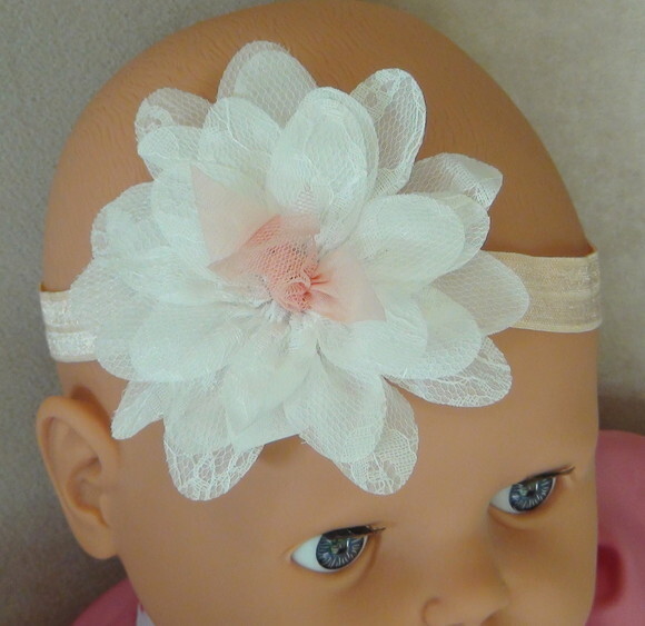 Headband - Arranjo de Flores para Cabelo - Elástico