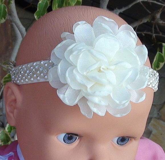 Headband - Arranjo de Flores para Cabelo - Elástico