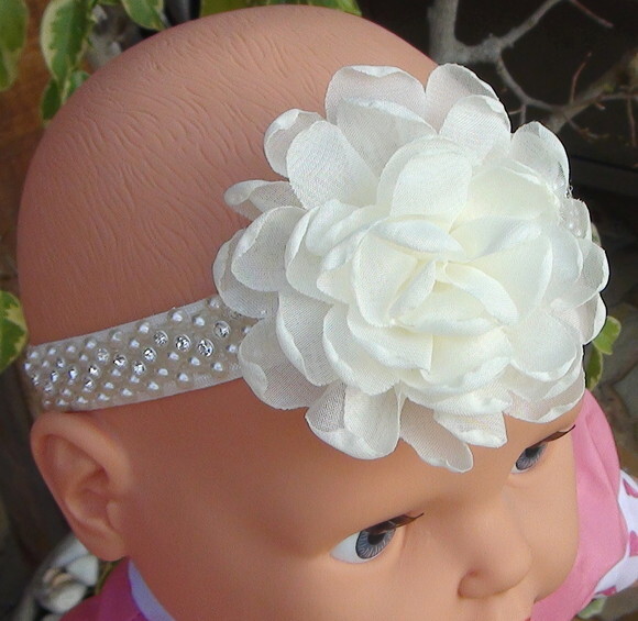 Headband - Arranjo de Flores para Cabelo - Elástico