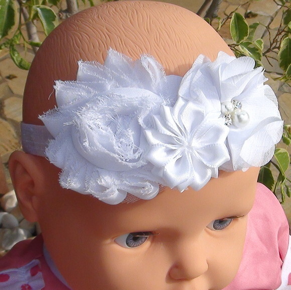 Headband - Arranjo de Flores para Cabelo - Elástico