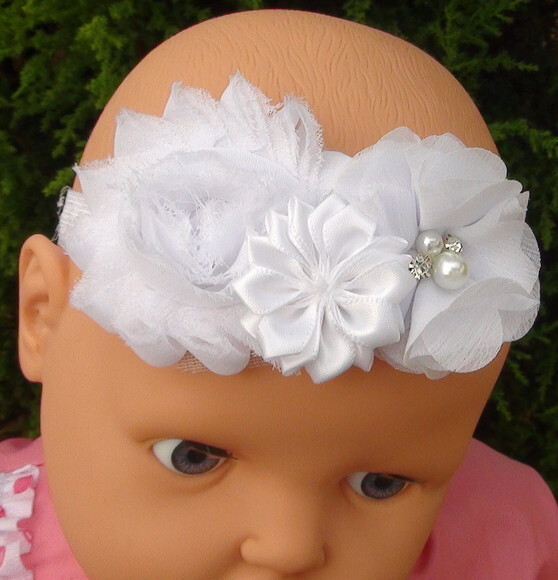 Headband - Arranjo de Flores para Cabelo - Elástico