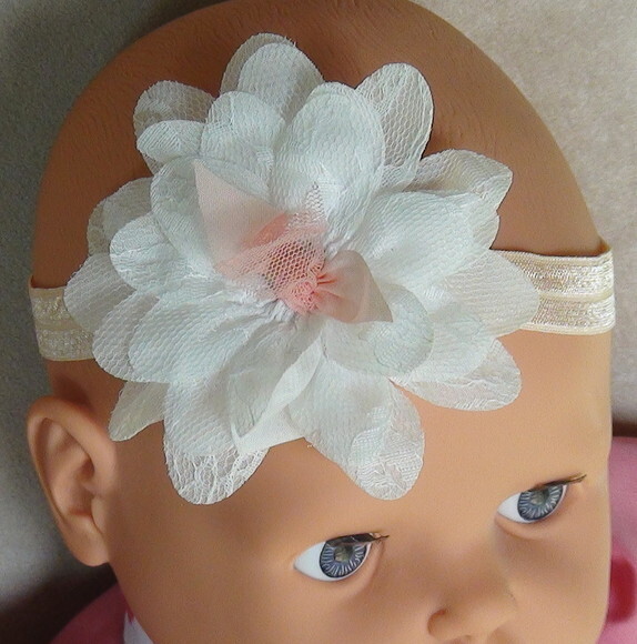 Headband - Arranjo de Flores para Cabelo - Elástico